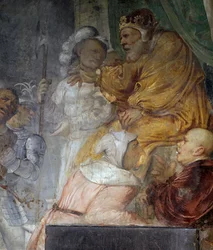 Nebuchadnezzar, detail from the miracle of Daniel