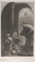 Saint Anne kneeling holding the Virgin, 1760-1800