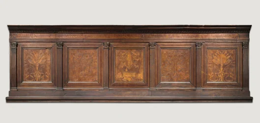 Upper Paneling from a Sacristy Armoire