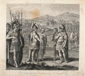 Meeting between Hannibal and Scipio during the Punic Wars