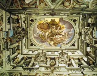 Ceiling of the Hall of the Old Medieval Castle, Cagnes (detail)