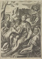 Holy Family with Young John the Baptist and Mary Magdalene
