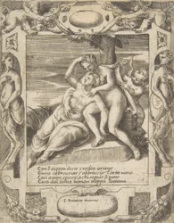 Ixion Embracing a Cloud, Thinking it is Juno, Cupid at the Right, 1531-76