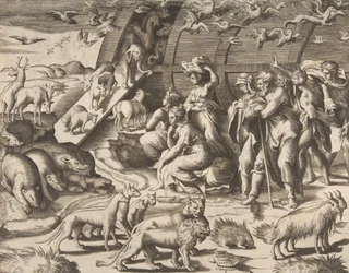 Noah Leaving the Ark, 16th century