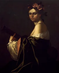 Songstress playing guitar