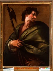 Representation of the Apostle Saint Matthew (The Apostle St Matthew) Painting by Giulio Cesare Procaccini (1574-1625)