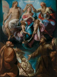 The Coronation of the Virgin with Saints Joseph and Francis