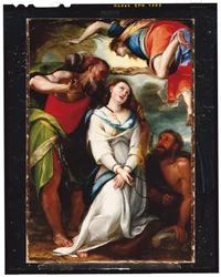 The martyrdom of Saint Agnes
