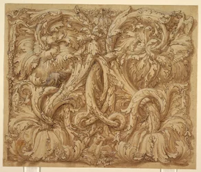 Design for Acanthus Rinceaux with Animals and Birds