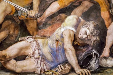 Battle between Horatii and Curiatii (detail)