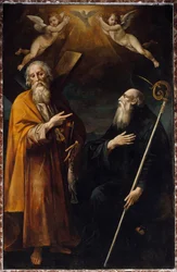 Representation of Saint Andre and Saint Benedict of Nursie