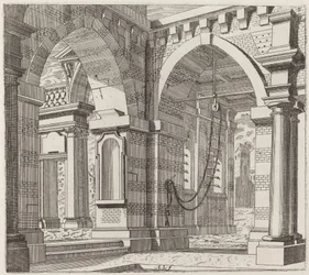 Architectural Fantasy with Arched Gateways