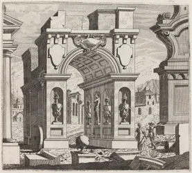Architectural Fantasy with a Triumphal Arch