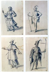 Costume Designs for Allegorical Characters