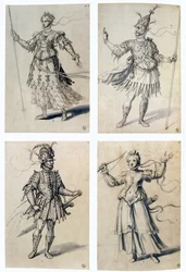 Costume Designs for Classical Deities: Diana/Artemis and Mars/Ares