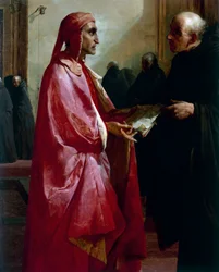Meeting between Dante and Fra Ilario