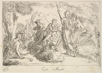 Gods and Goddesses in a Landscape, 1740-1802