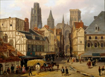 Place Haute Old Tower in Rouen