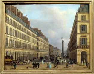 Rue Castiglione in Paris in 1829
