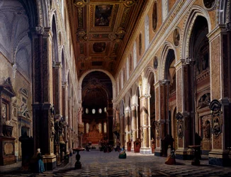 Interior of the Naples Cathedral