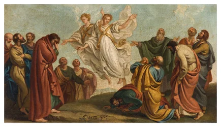 Sketch, Apparition of Angels to the Apostles after the Ascension