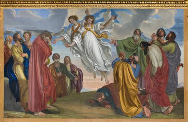 Presbytery, Giuseppe Diotti, Apparition of Angels after the Ascension 1830