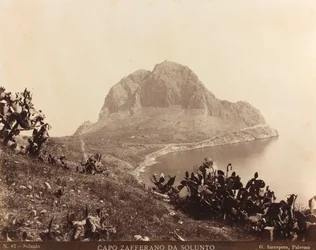 View of Capo Zafferano from Solunto, Palermo