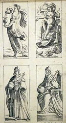 17th Century tarot cards by Giuseppe Maria Mitelli