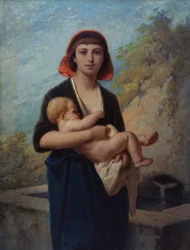 At spring