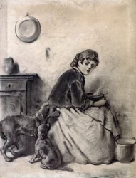 Woman with dogs