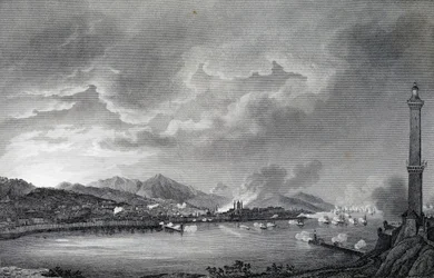 Genoa Being Bombarded by English Fleet, 25 May 1800