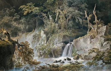 Landscape with Waterfall