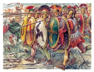 Ancient Greece: hoplites (Illustration)