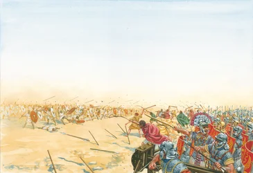 Battle of the Roman and Moors Armies