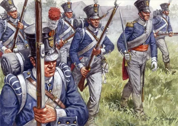First Empire: Belgian or Dutch Infantry around 1815
