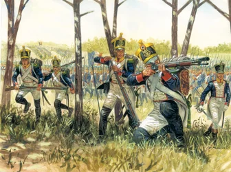 French Infantry Voltigeurs (Illustration by Giuseppe Rava)