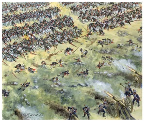 Russian Line Infantry Defeated at the Battle of Leipzig in October 1813 (Illustration by Giuseppe Rava)