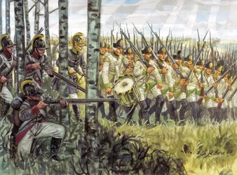 First Empire: Soldiers of the Austrian Infantry Marching
