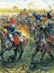 Franco-German War of 1870: Charge of French Battleships at the Battle of Froeschwiller Woerth