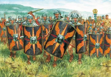 Roman antiquity: a group of Roman legionaries