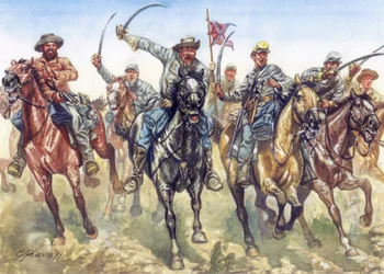 American Civil War: The Confederate Cavalry Charging