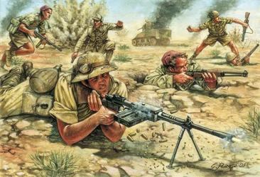 Second World War: Italian Army Soldiers in Libya