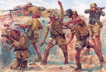 Second World War: Italian Bersaglieri in Libya