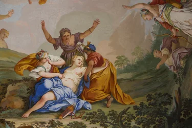 Representations of the Myth of Diana, by Domenico and Giuseppe Valeriani, fresco