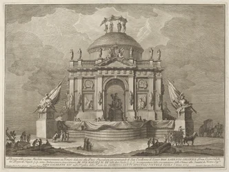 A Temple Dedicated to Peace, for the "Chinea" Festival