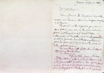 Handwritten Letter of Giuseppe Verdi to Aida Librettos Author Antonio Ghislanzoni