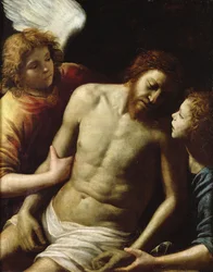 The dead Christ supported by two angels, c. 1628