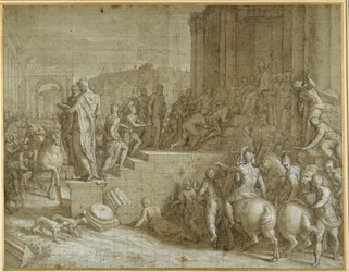 The Legend of Seven Kings Paying Homage to a Pope
