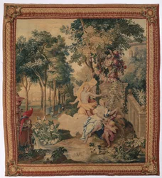 Flora and Zephyrus from Set of Ovid