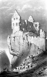 The Chateau de Crussol, Saint-Peray, France